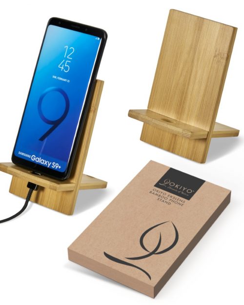 Okiyo Ekslens Bamboo Phone Stand